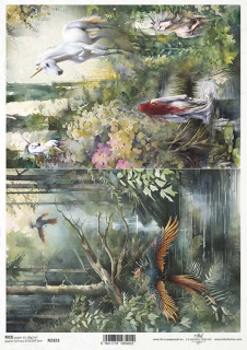 Ryžový papier Kúzelný les A4, 1 ks