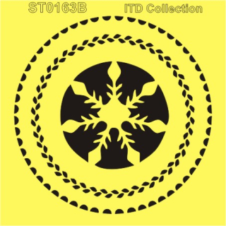 Šablóna na maľovanie Vločka 16x16cm, 1 ks