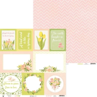 Obojstranný papier Hello Spring 30,5x30,5cm , 1 ks