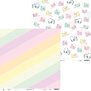 Obojstranný papier Summer vibes 30,5x30,5cm , 1 ks