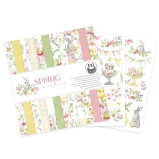 Blok scrapbook papierov Spring is calling 30,5x30,5cm, 12 ks + 2 bonusové