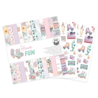 Blok scrapbook papierov Have fun 30,5x30,5cm, 12 ks + 2 bonusové