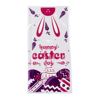 Celofánové Veľkonočné vrecúško Happy Easter 27.5x13cm, 10 ks