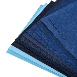 Set Perleťových Papierov v rôznych modrých odtieňoch 21x14.7x0.02cm, 11 ks/bal.