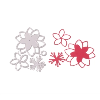 Vyrezávacia šablóna Kvet Sakura 9.3x6.9x0.08cm, 1 ks/ bal.