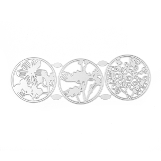 Vyrezávacia šablóna Kvety 70x210x0.8mm, 1 sada