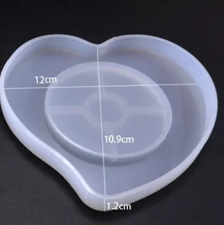 Silikónová forma Srdce 120x109x12mm, 1 ks