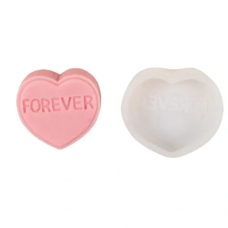 Silikónová forma Srdce Forever 84x80x34mm, 1 ks