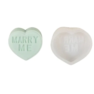 Silikónová forma Srdce Marry Me 84x80x34mm, 1 ks