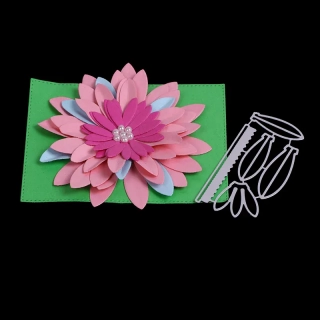 Vyrezávacia šablóna Kvet 9.1x4.6cm, 1 ks