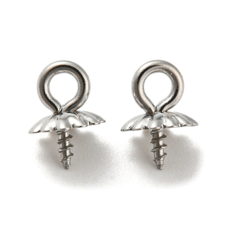 Skrutka s okom z nehrdzavejúcej ocele 8x6mm, 10 ks