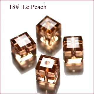 Brúsené sklenené korálky Kocka 5x5x5mm, 10 ks / bal.