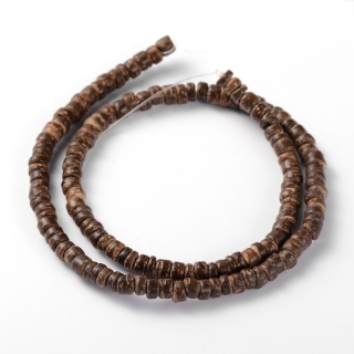Korálky z kokosu 5x2-5mm, 130 ks