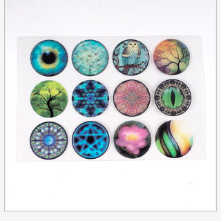 Kreatívna Fólia so vzorovanými kruhmi pre UV a Epoxidovú Živicu 15x10cm, 1 hárok