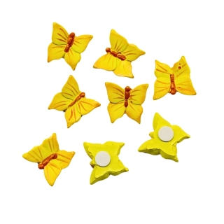 Sadrové motýle 2,2cm, 8 ks