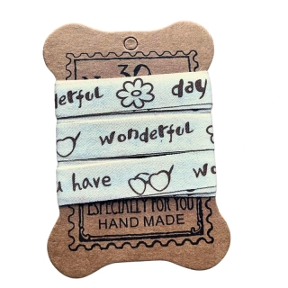 Bavlnená stuha 1,5cm, 1,80 m