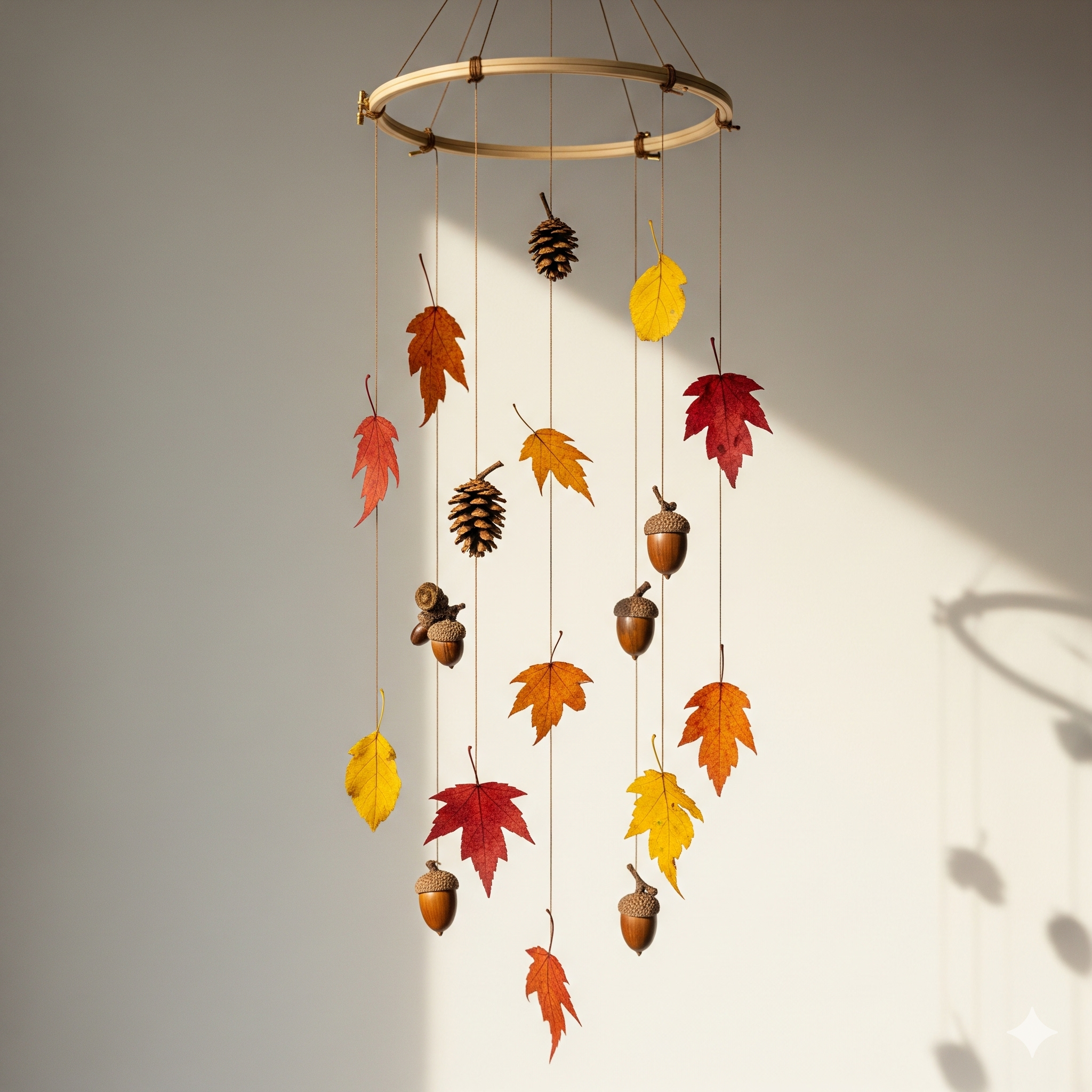 Jesenný závesný mobil